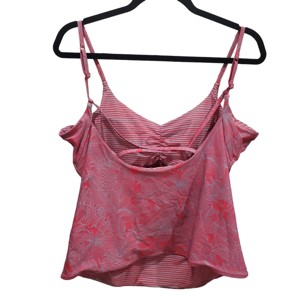 Prana Pink Floral Women's Swim Top - Picture 3 of 6